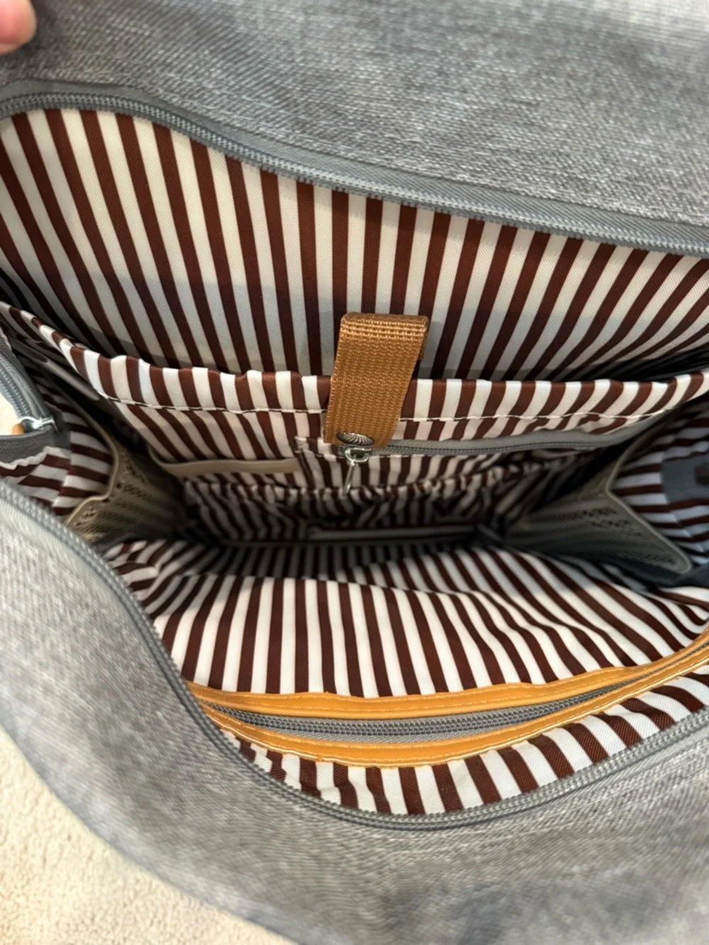 Parker Baby Co. Birch Bag - Diaper Backpack - Gray